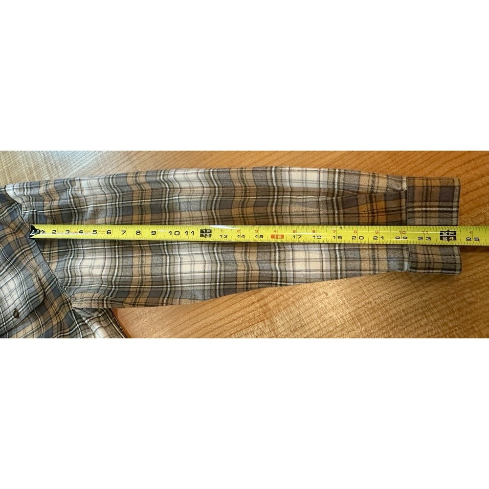 Carhartt Mens Original Fit Long Sleeve Heavy Flannel Shirt Size L Tall - Picture 7 of 7